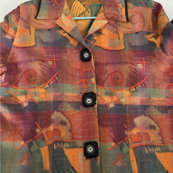 Men's Multicolor Patterned Jacket - Picture 6 of 11